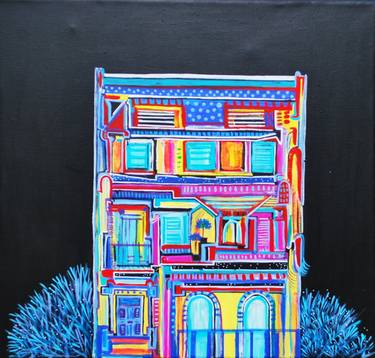Original Abstract Architecture Paintings by Aasiri Wickremage