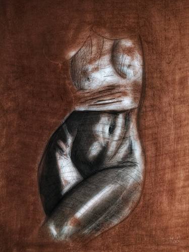 Original Contemporary Body Drawing by Miko Ole