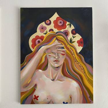 Original Folk Nude Paintings by Tatiana Semkova