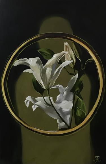 Original Abstract Floral Paintings by Georgii Merkurev