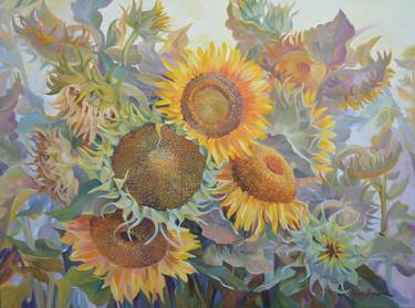 Original Fine Art Floral Paintings by Galyna Mykhaylyuk