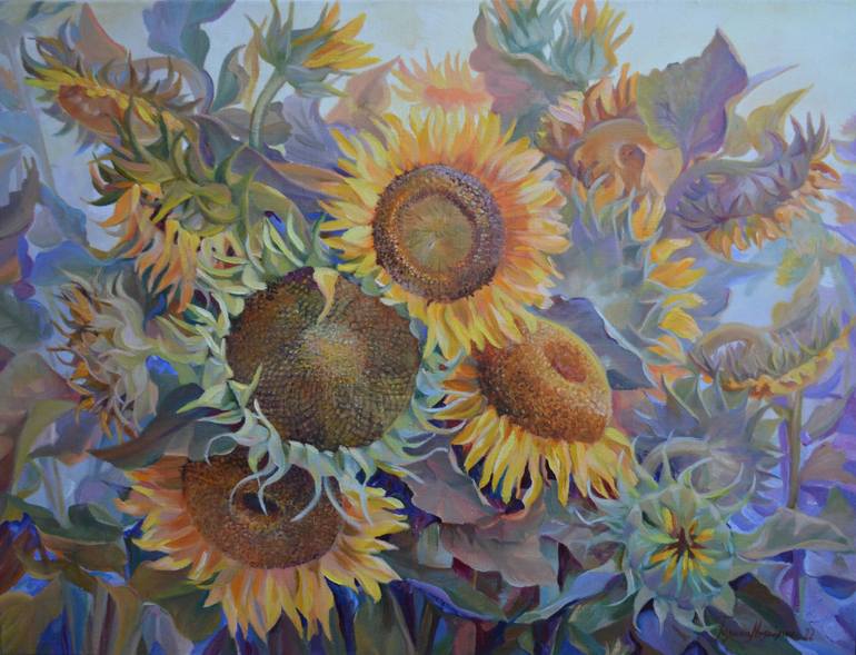 Original Floral Painting by Galyna Mykhaylyuk