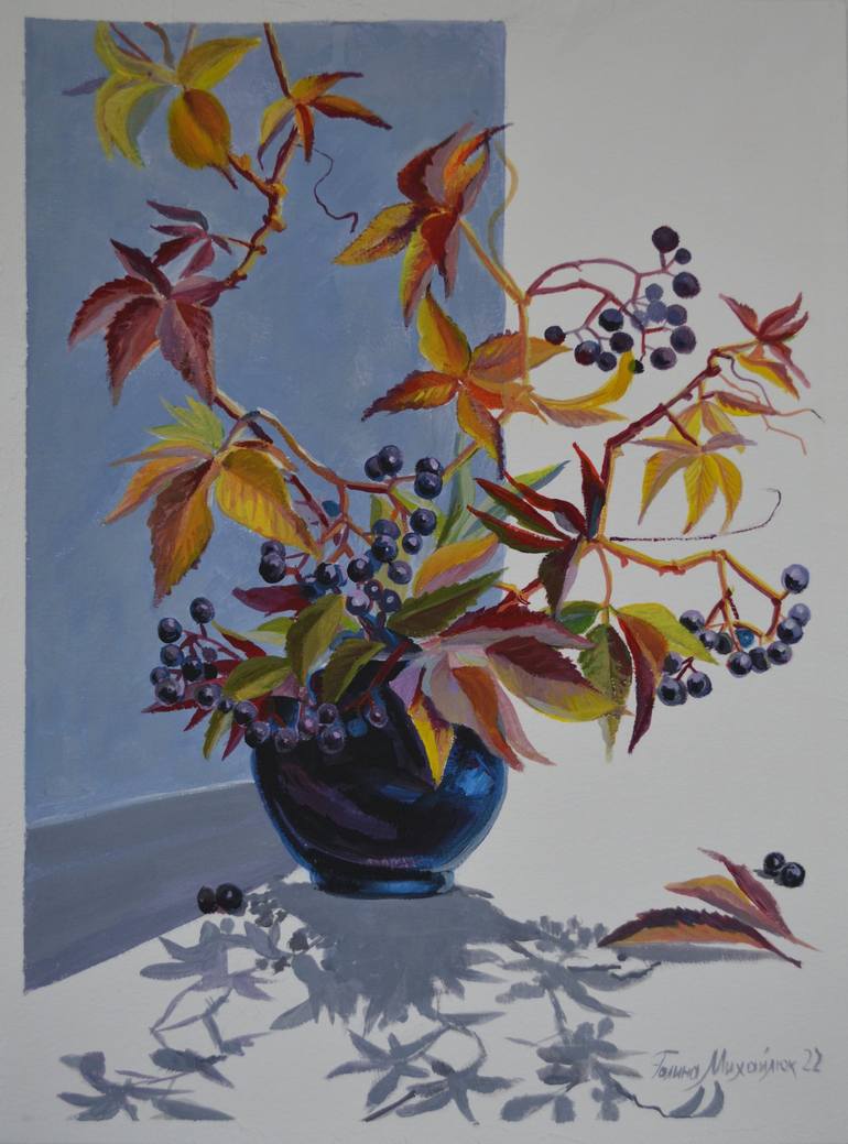 Original Botanic Painting by Galyna Mykhaylyuk