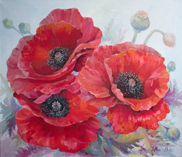Print of Fine Art Floral Paintings by Galyna Mykhaylyuk