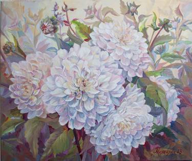 Original Fine Art Floral Paintings by Galyna Mykhaylyuk