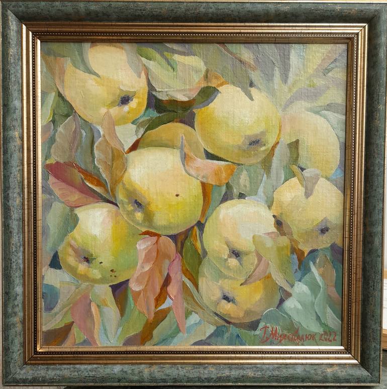 Original Realism Garden Painting by Galyna Mykhaylyuk