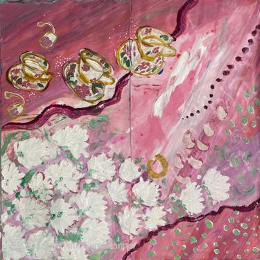 Print of Abstract Expressionism Botanic Paintings by Sarah Al Khalifa