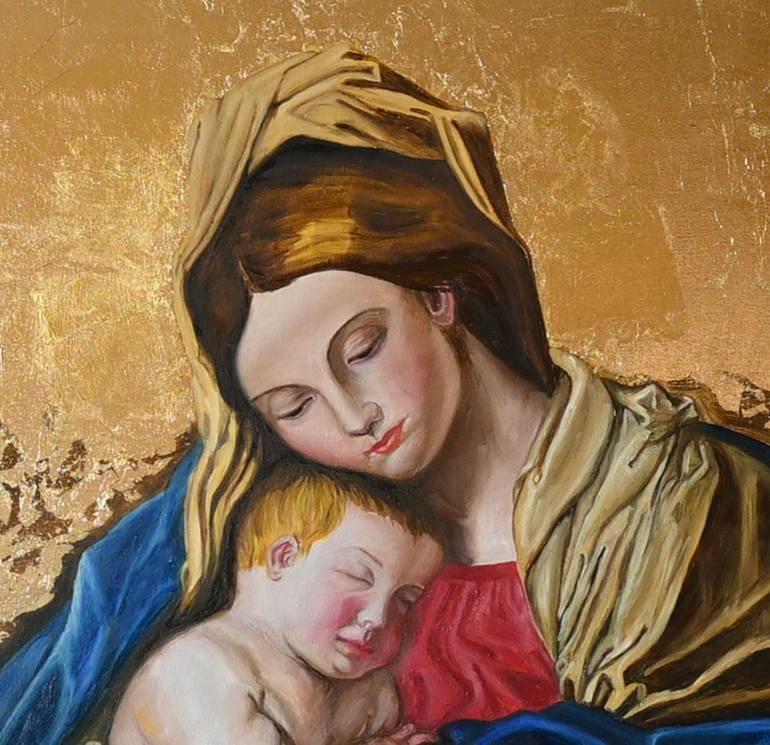 Original Classicism Family Painting by Jomay Tam