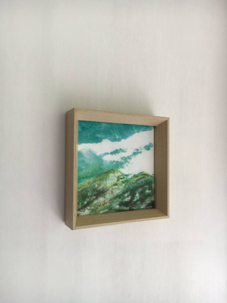 Original Landscape Mixed Media by Isabelle Courtois Lacoste