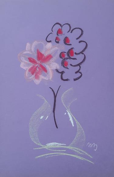 Braves Flower (Duo) Painting by Carmen Mariela Parra Grisanty