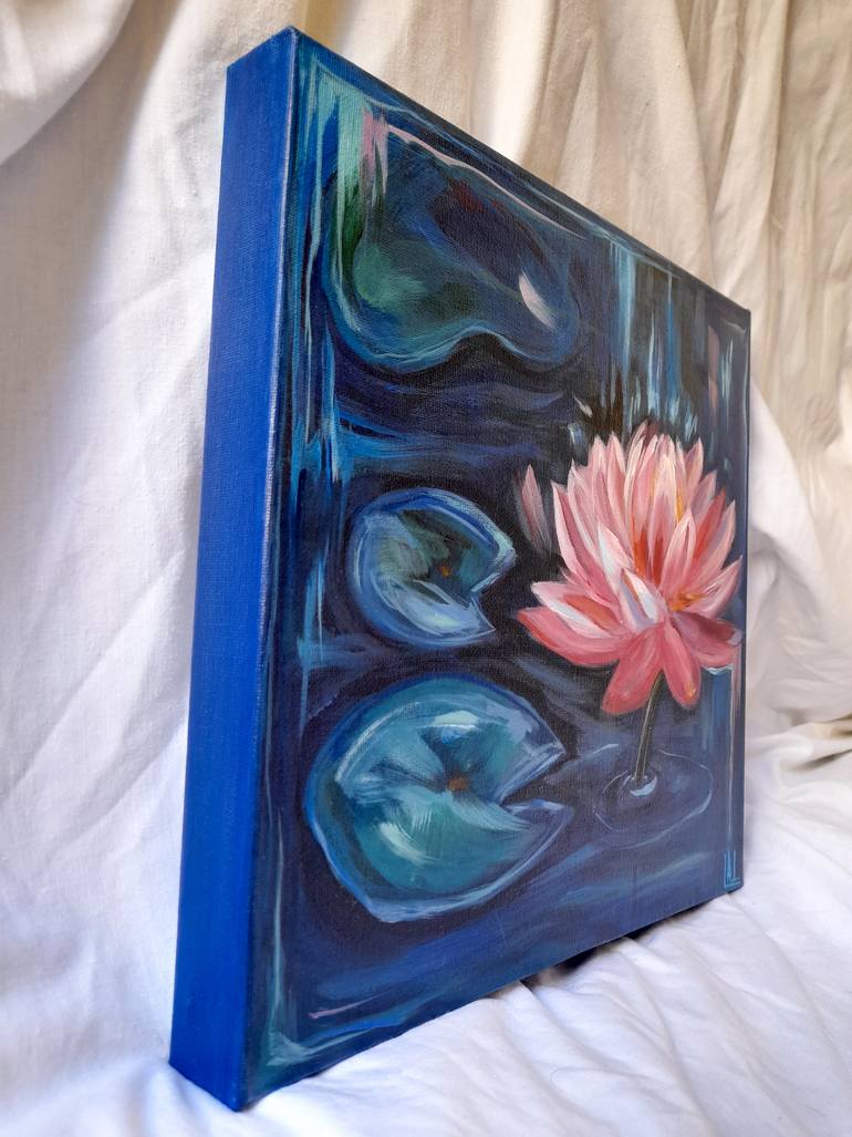 Original Abstract Floral Painting by Alexandra Lebedenkova