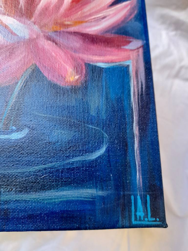 Original Abstract Floral Painting by Alexandra Lebedenkova