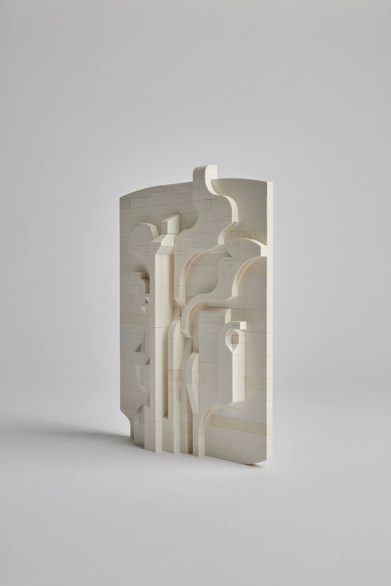 Original Abstract Architecture Sculpture by Jan Van Schaik