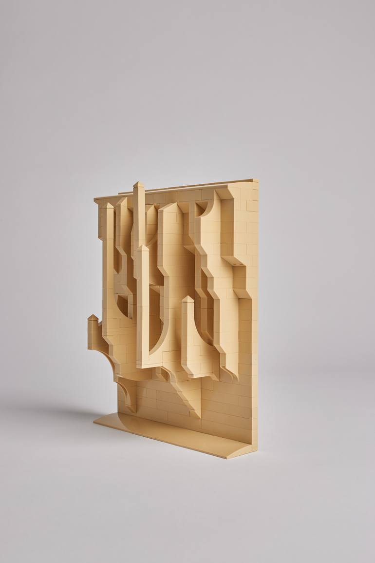 Original Abstract Architecture Sculpture by Jan Van Schaik