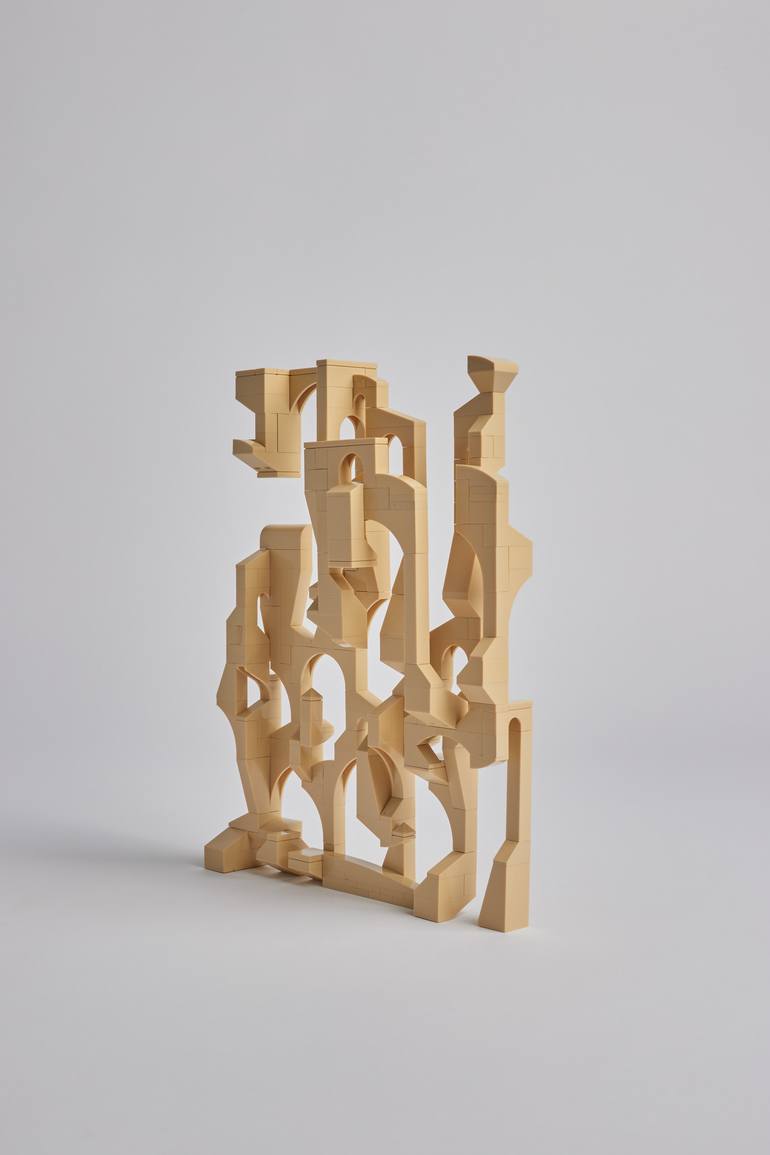 Original Abstract Architecture Sculpture by Jan Van Schaik