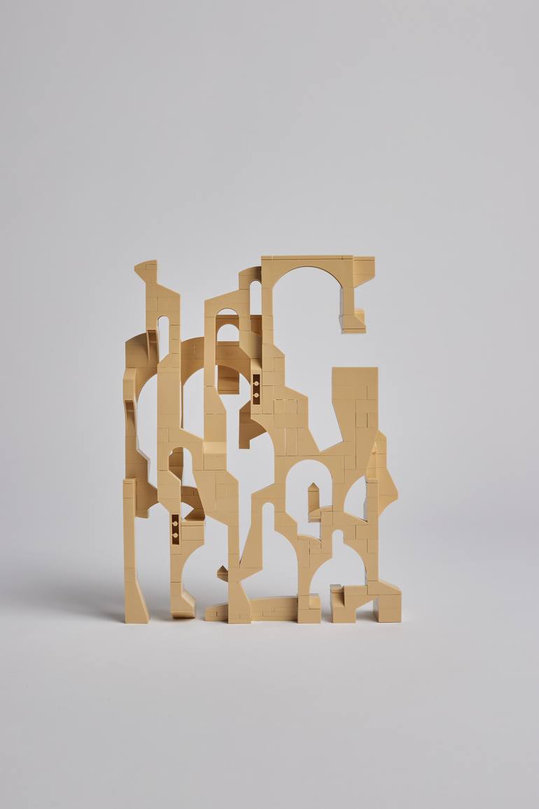 Original Abstract Architecture Sculpture by Jan Van Schaik
