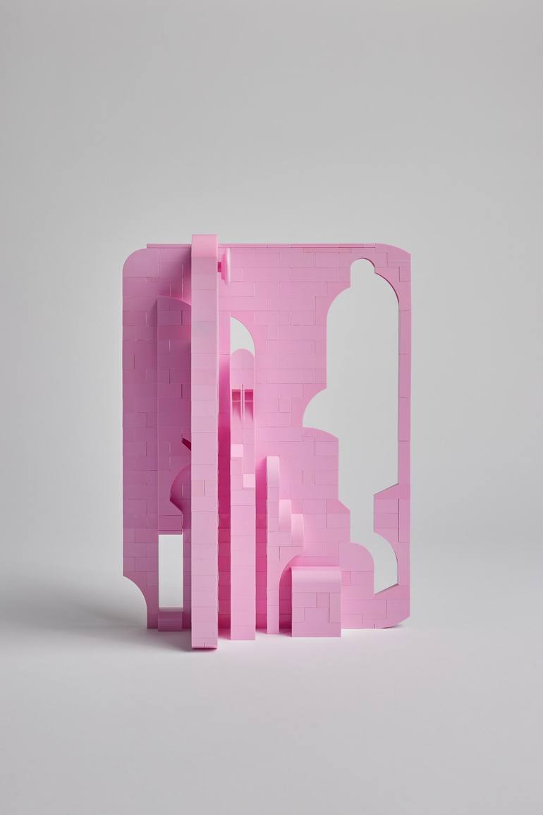 Original Abstract Architecture Sculpture by Jan Van Schaik