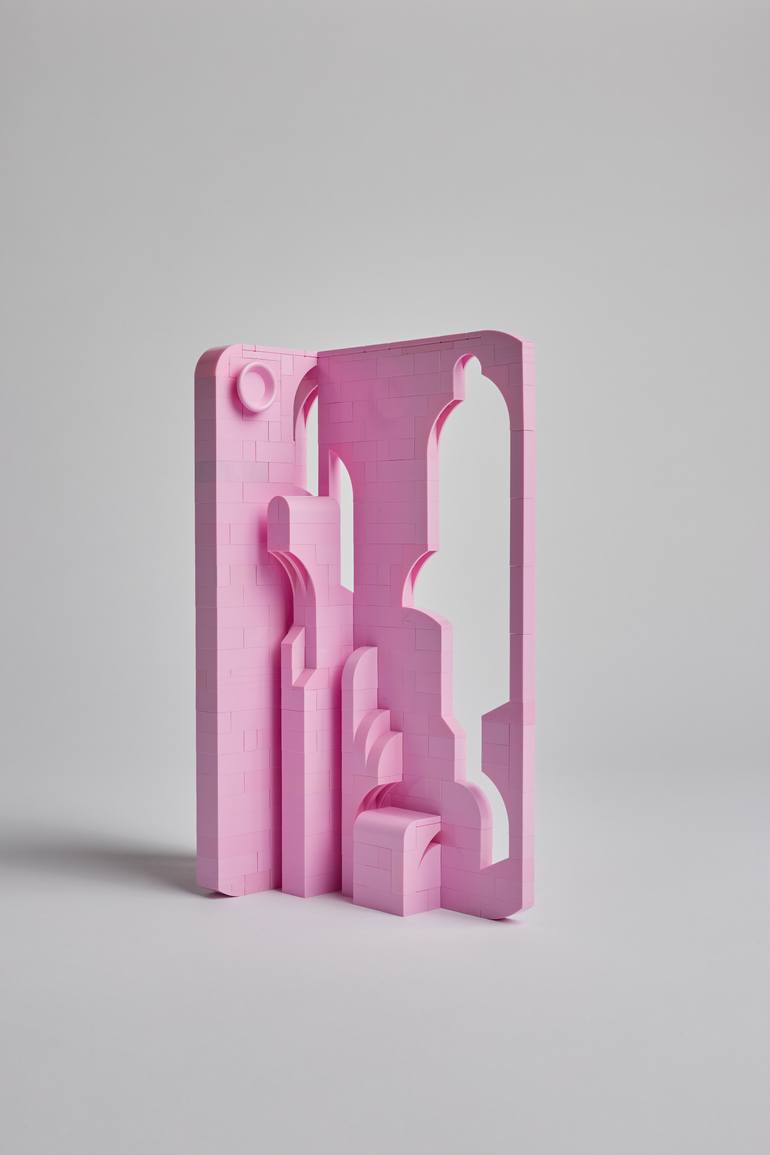 Original Abstract Architecture Sculpture by Jan Van Schaik