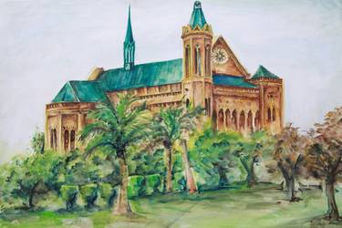 Print of Fine Art Architecture Paintings by Aniqa Saleem