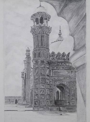 Original Fine Art Architecture Drawings by Aniqa Saleem