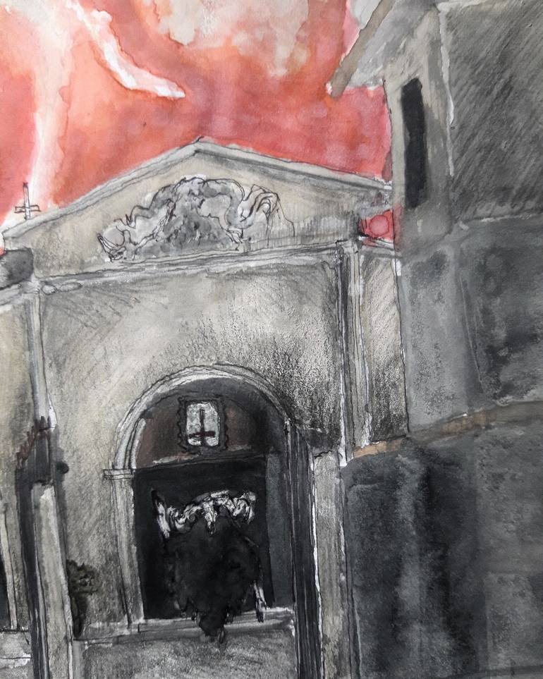 Original Conceptual Architecture Painting by Mario Herrera