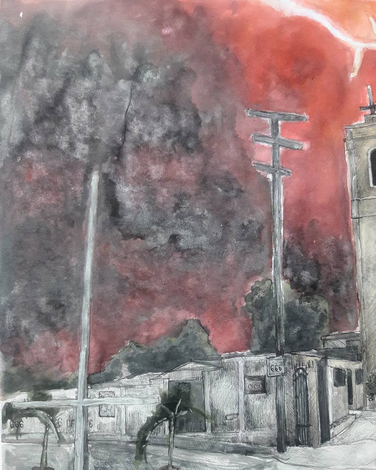 Original Conceptual Architecture Painting by Mario Herrera
