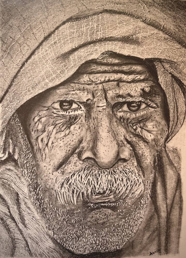 Old Age Drawing by Ankita Kumari | Saatchi Art