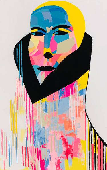 Original Abstract Painting by Alexandre  Moore Rockefeller 