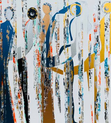 Original Kinetic Abstract Paintings by Alexandre Moore Rockefeller