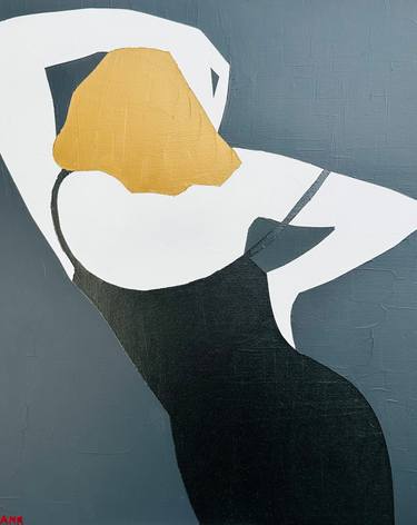 Original Abstract Painting by Alexandre  Moore Rockefeller 