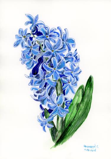 Original Contemporary Botanic Paintings by Halyna Nechyporuk