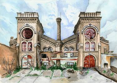 Print of Architecture Paintings by Halyna Nechyporuk