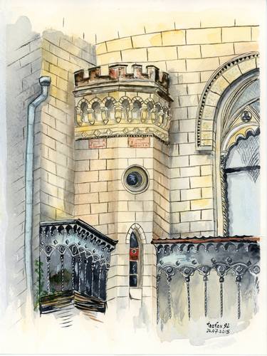 Print of Fine Art Architecture Paintings by Halyna Nechyporuk