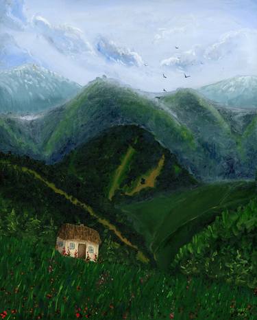 Original Landscape Paintings by Halyna Nechyporuk