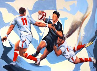 Original Sport Paintings by Jean-Luc LOPEZ