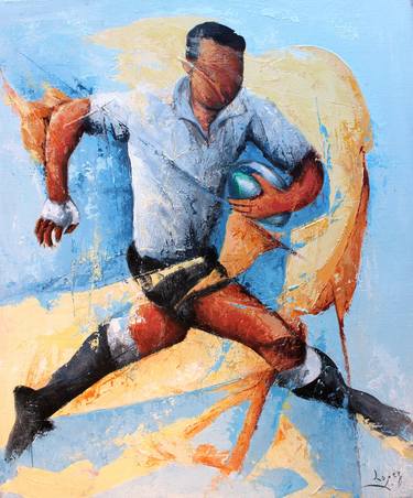 Original Sport Paintings by Jean-Luc LOPEZ