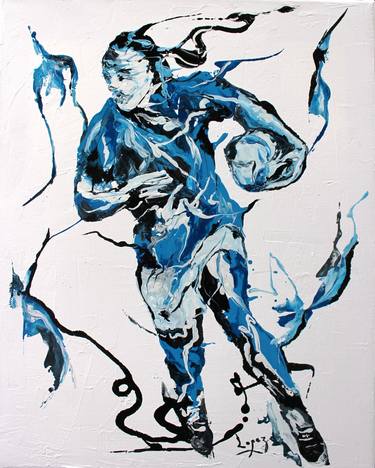 Print of Sport Paintings by Jean-Luc LOPEZ
