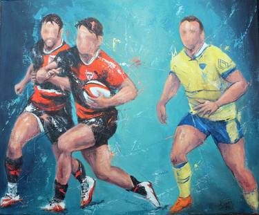 Print of Figurative Sport Paintings by Jean-Luc LOPEZ