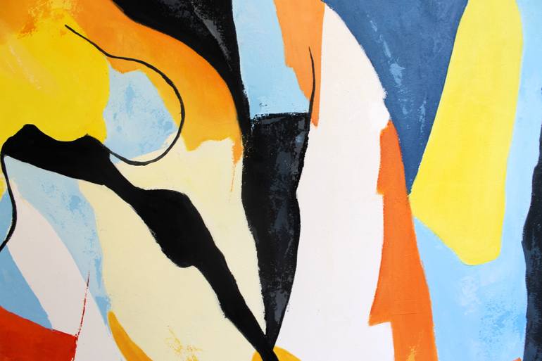 Original Abstract Expressionism Abstract Painting by Jean-Luc Lopez