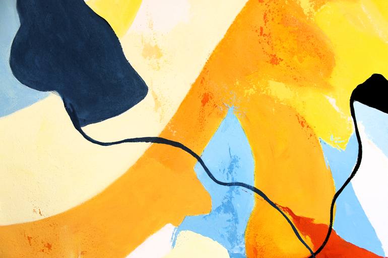 Original Abstract Expressionism Abstract Painting by Jean-Luc Lopez