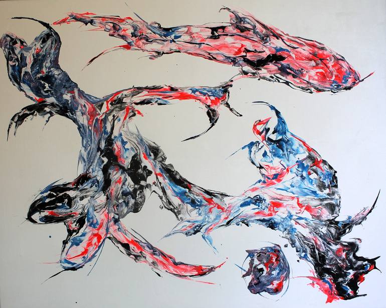 Boxing Painting by Jean-Luc Lopez | Saatchi Art