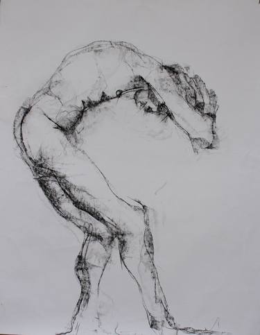 Original Expressionism Body Drawings by Gemma Cook