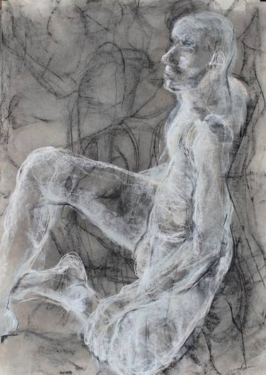 Original Expressionism Men Drawings by Gemma Cook