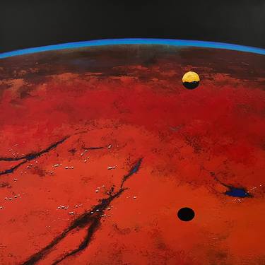 Original Outer Space Paintings by Geoff Senior