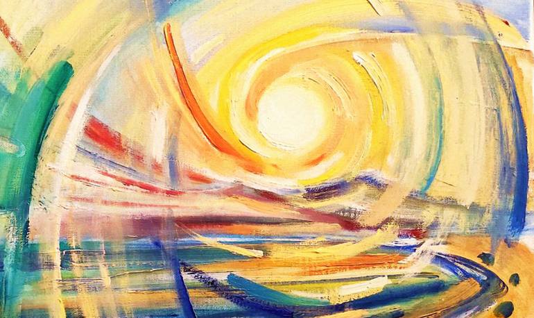 Original Abstract Expressionism Nature Painting by Elena Lazure