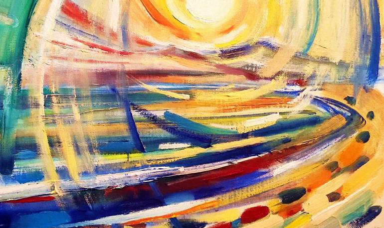 Original Abstract Expressionism Nature Painting by Elena Lazure