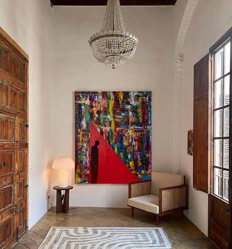 Original Abstract Expressionism Abstract Painting by Inga Tutunina