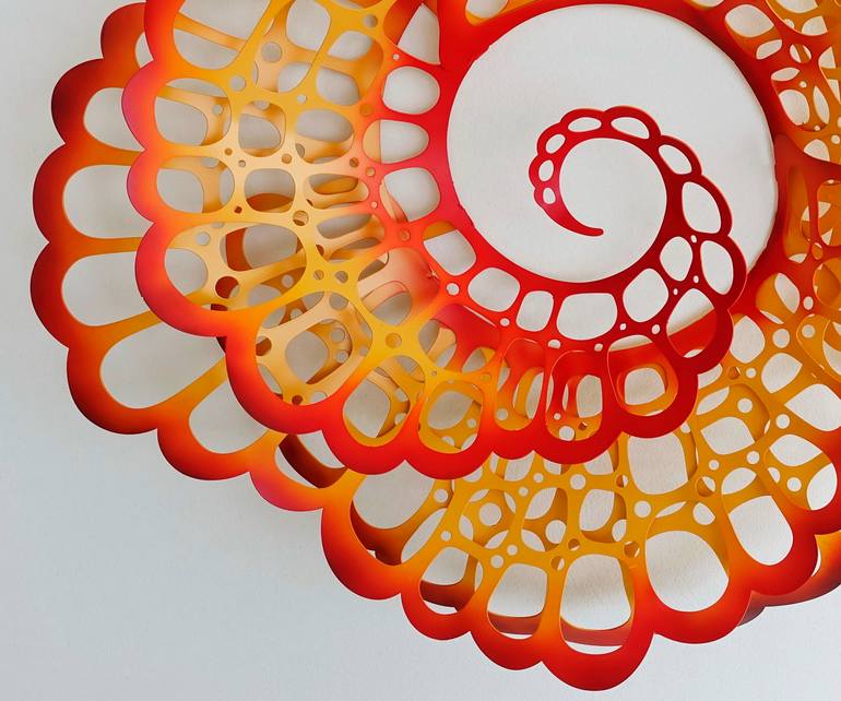 Original Abstract Floral Sculpture by Leon Israel