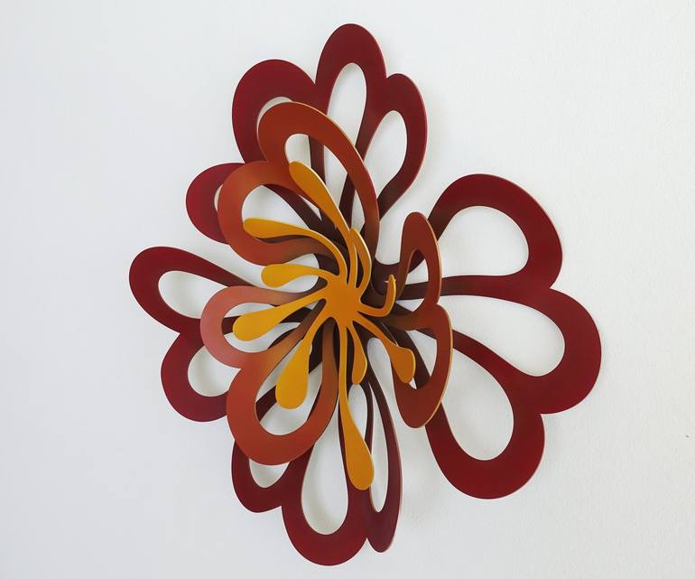 Original Abstract Floral Sculpture by Leon Israel