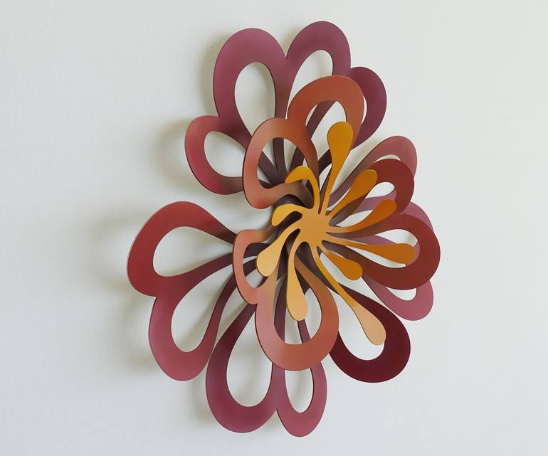 Original Abstract Floral Sculpture by Leon Israel